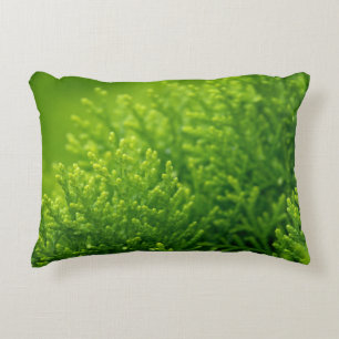 Coussins Décoratifs Green leaves background