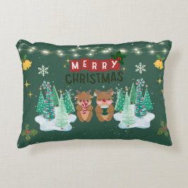 Coussins Décoratifs Green Magic Christmas Pillow