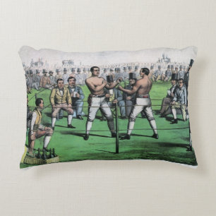 Coussins Décoratifs Gros Combat pour le Championnat, Boxe Vintage