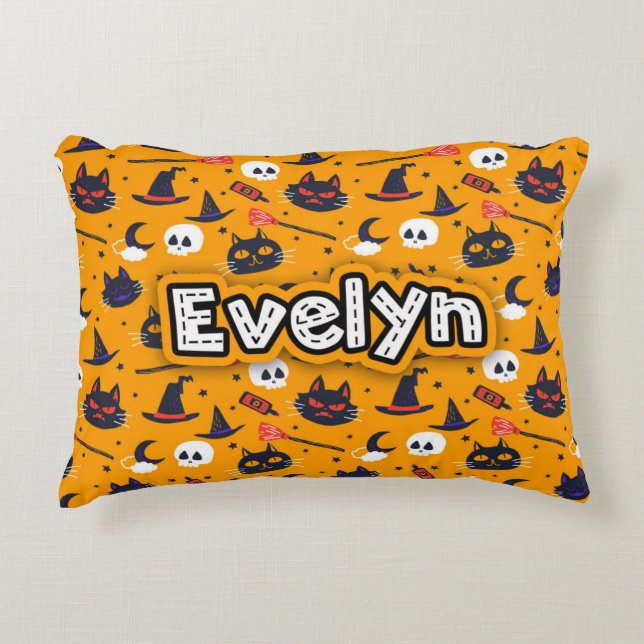 Coussins Décoratifs Halloween personnalisé (Devant)