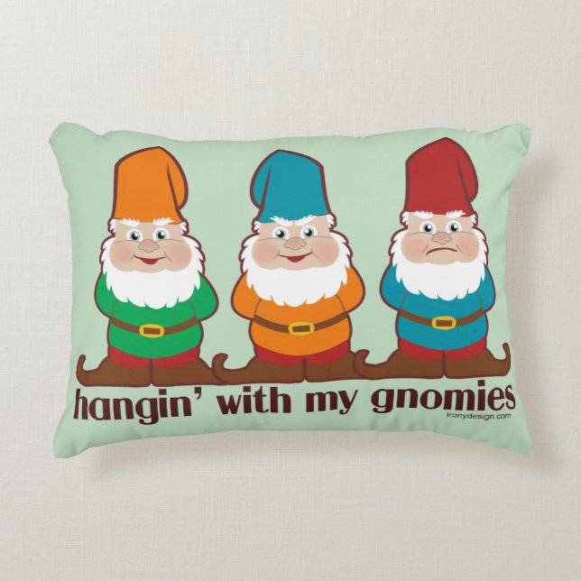 Coussins Décoratifs Hangin avec mon Gnomies (Devant)