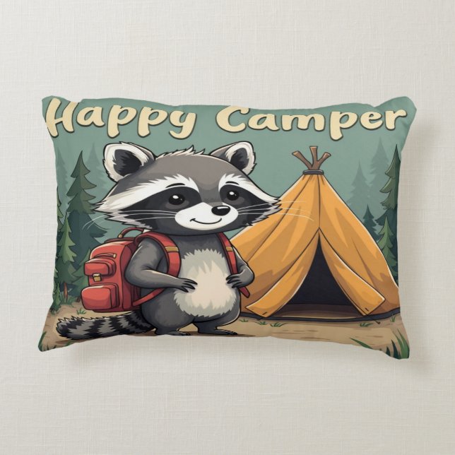 Coussins Décoratifs Happy Camper - Amusants et aventuriers (Dos)