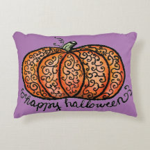 Happy Halloween filigree citrouille