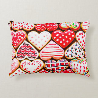 Coussins Décoratifs Heart shaped cookies icing for Valentine's day del