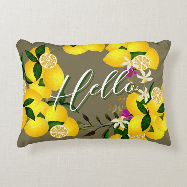Coussins Décoratifs Hello Lemon Accent Pillow (Devant)