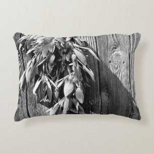 Coussins Décoratifs Herbe botanique Boho feuilles Bois-de-gorge noir b