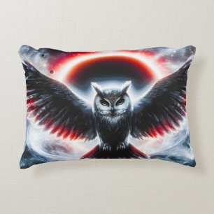 Coussins Décoratifs Hibou céleste cosmique mystique