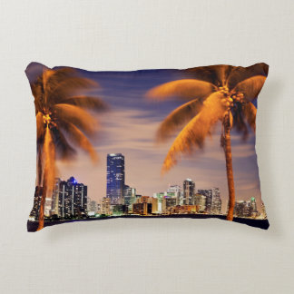 Coussins Décoratifs Horizon des Etats-Unis, la Floride, Miami au