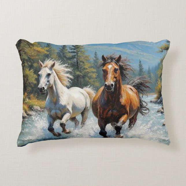 Coussins Décoratifs Horses    (Devant)