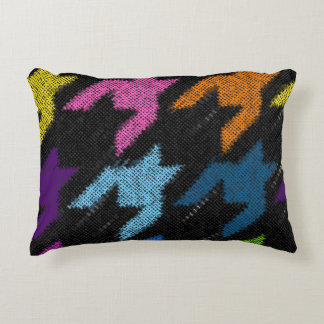 Coussins Décoratifs Houndstooth : imitation de toile brute.