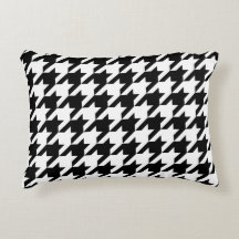 Houndstooth tissage classique noir blanc motif