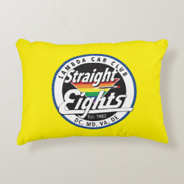 Coussins Décoratifs Huit Droites/LCCI Jeu d'oreiller (Jaune)