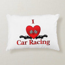 Coussins Décoratifs I Heart Car Racing