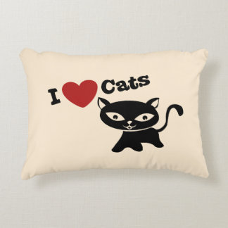 Coussins Décoratifs I love cats