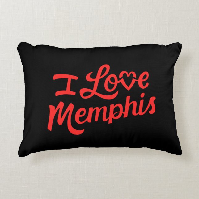 Coussins Décoratifs I Love Memphis (Devant)