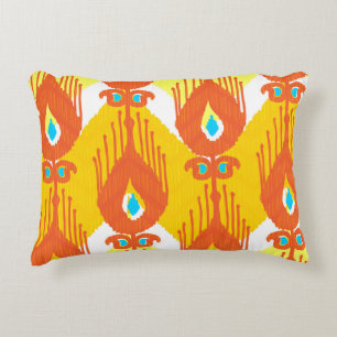 Coussins Décoratifs Ikat Fabric Motif : Ethnic Vintage Design.