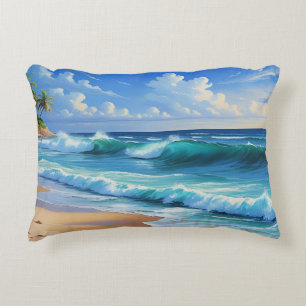 Coussins Décoratifs Île tropicale, beau bleu,
