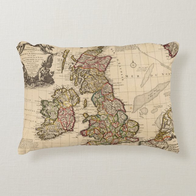 Coussins Décoratifs Îles britanniques, Angleterre, Irlande (Devant)