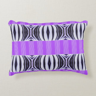 Coussins Décoratifs Illusion Zèbre - Abstrait Moderne Lilas Violet