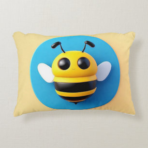 Coussins Décoratifs Illustration de abeille de dessin animé mignonne