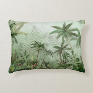 Coussins Décoratifs Illustration du paysage botanique vintage tropical