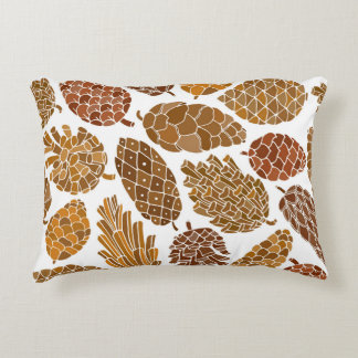 Coussins Décoratifs Illustration motif cônes de pin.