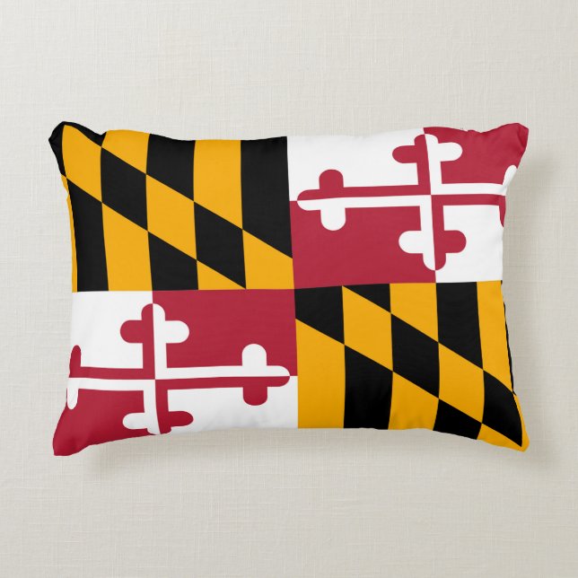 Coussins Décoratifs Indicateur de l'état du Maryland (Devant)