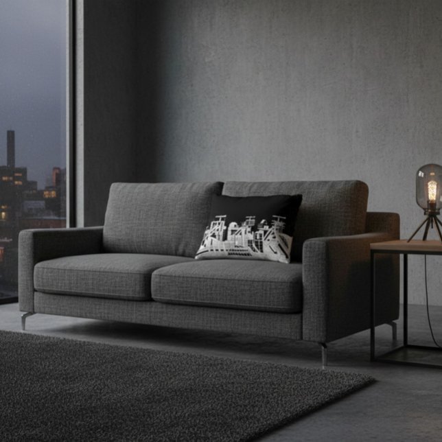 Coussins Décoratifs Industrial Skyline Accent Pillow (Créateur téléchargé)