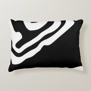 Coussins Décoratifs Into Deep : Abstrait noir & blanc