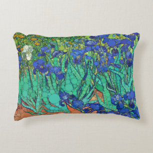 Coussins Décoratifs Irises, points d'infini par Vincent van Gogh