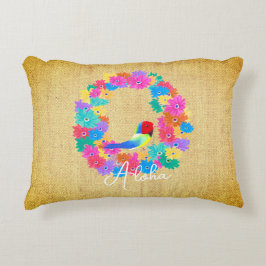Coussins Décoratifs Island Rustic Bird 'Aloha' 