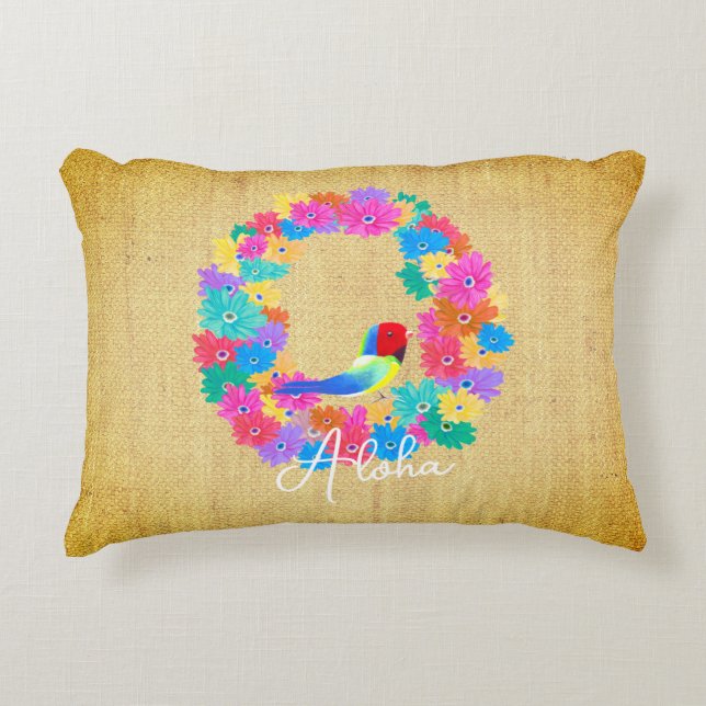 Coussins Décoratifs Island Rustic Bird 'Aloha'  (Devant)