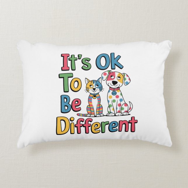 Coussins Décoratifs It's ok to be different (Devant)