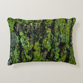 Coussins Décoratifs Ivrogne, vert, et tronc d'arbre moussu