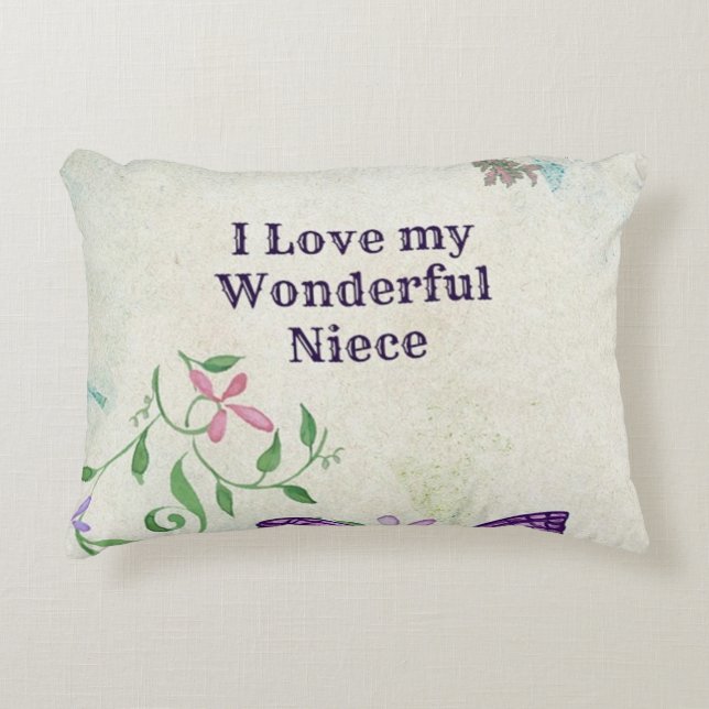 Coussins Décoratifs J'Aime Ma Merveilleuse Nièce (Devant)