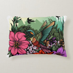 Coussins Décoratifs Jardin des colibris