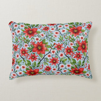 Coussins Décoratifs Jardin des fleurs rouges