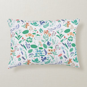 Coussins Décoratifs Jardin d'été Fleurs Feuilles Botaniques
