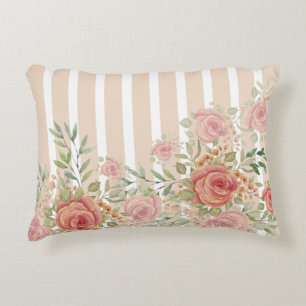 Coussins Décoratifs Jardin Pastel Rêveur Rayé