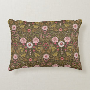 Coussins Décoratifs Jardin sauvage sur café brun