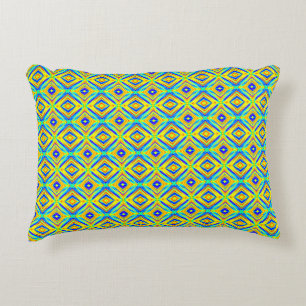 Coussins Décoratifs Jaune et Bleu