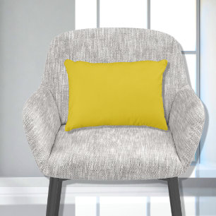 Coussins Décoratifs Jaune Moutarde Uni Élégant de Base