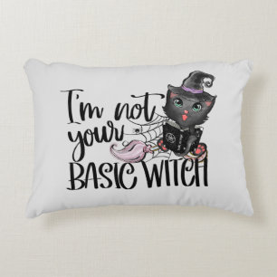 Coussins Décoratifs Je ne suis pas votre sorcière de base - Chat noir