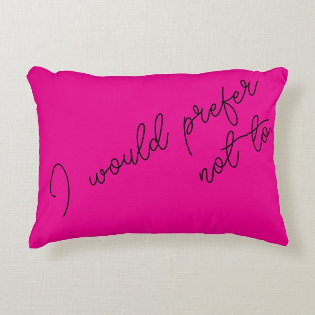 Coussins Décoratifs Je Préfère Ne Pas (Devant)