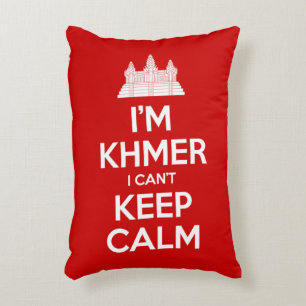 Coussins Décoratifs Je suis Khmer Je ne peux pas garder le calme