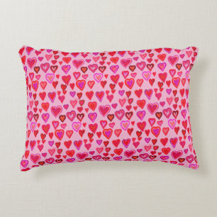 Coussins Décoratifs Je t'aime, motif de coeur de Noël