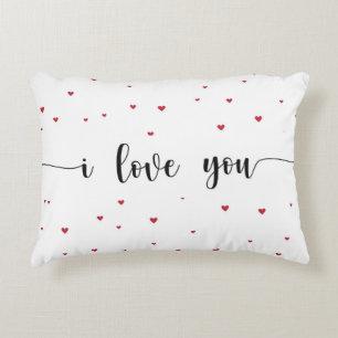 Coussins Décoratifs "Je t'aime Motif du coeur