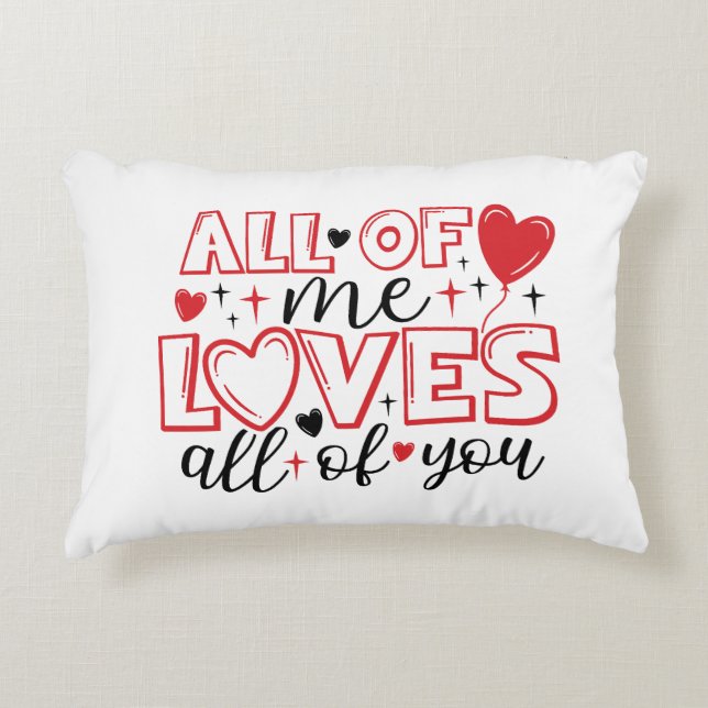 Coussins Décoratifs Je t'aime tous (Devant)