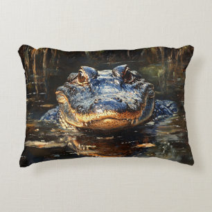 Coussins Décoratifs Joli Alligator en Floride Everglades Peinture