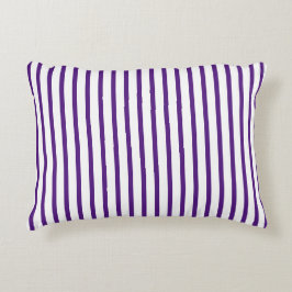 Coussins Décoratifs Joli blanc violet bandes verticales